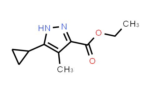 CAS No. 1445831-52-6, Ethyl 5-cyclopropyl-4-methyl-1H-pyrazole-3-carboxylate