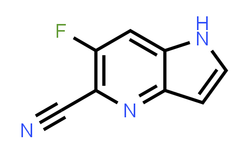 CAS No. 1445856-48-3, 6-Fluoro-1H-pyrrolo[3,2-b]pyridine-5-carbonitrile