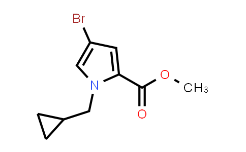 CAS No. 1445876-54-9, Methyl 4-bromo-1-(cyclopropylmethyl)-1H-pyrrole-2-carboxylate