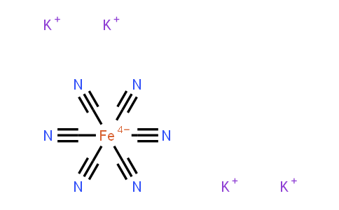 CAS No. 14459-95-1, Tetrapotassium hexacyanoferrate trihydrate