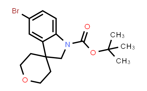 CAS No. 1445951-09-6, tert-Butyl 5-bromo-2',3',5',6'-tetrahydrospiro[indoline-3,4'-pyran]-1-carboxylate