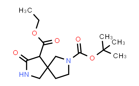 CAS No. 1445951-14-3, 2-(tert-Butyl) 9-ethyl 8-oxo-2,7-diazaspiro[4.4]nonane-2,9-dicarboxylate