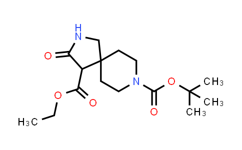 CAS No. 1445951-68-7, 8-(tert-Butyl) 4-ethyl 3-oxo-2,8-diazaspiro[4.5]decane-4,8-dicarboxylate