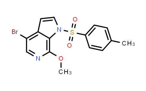 CAS No. 1445993-85-0, 4-Bromo-7-methoxy-1-tosyl-1H-pyrrolo[2,3-c]pyridine