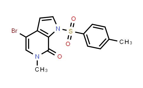 CAS No. 1445993-87-2, 4-Bromo-6-methyl-1-(4-methylbenzenesulfonyl)-1H,6H,7H-pyrrolo[2,3-c]pyridin-7-one