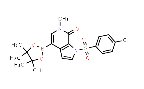 CAS No. 1445993-89-4, 6-methyl-4-(4,4,5,5-tetramethyl-1,3,2-dioxaborolan-2-yl)-1-tosyl-1H-pyrrolo[2,3-c]pyridin-7(6H)-one