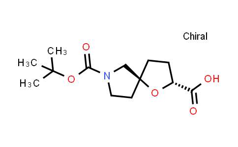 CAS No. 1446012-43-6, (2R,5S)-7-[(2-Methylpropan-2-yl)oxycarbonyl]-1-oxa-7-azaspiro[4.4]nonane-2-carboxylic acid