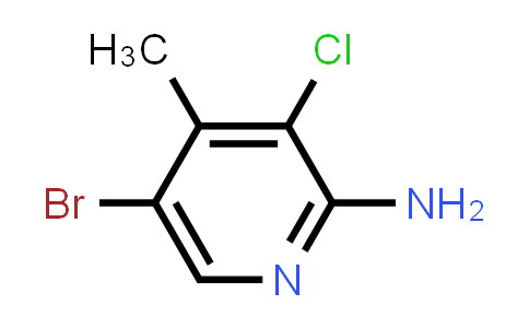 CAS No. 1446182-19-9, 5-Bromo-3-chloro-4-methylpyridin-2-amine