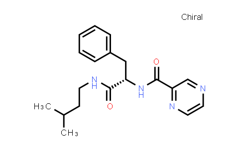 CAS No. 1446194-56-4, N-[(1S)-2-[(3-Methylbutyl)amino]-2-oxo-1-(phenylmethyl)ethyl]-2-pyrazinecarboxamide