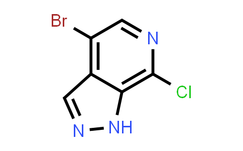 CAS No. 1446222-51-0, 4-Bromo-7-chloro-1H-pyrazolo[3,4-c]pyridine