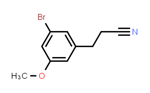 CAS No. 1447606-63-4, 3-(3-Bromo-5-methoxyphenyl)propanenitrile