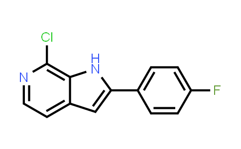 CAS No. 1447606-90-7, 7-Chloro-2-(4-fluorophenyl)-1H-pyrrolo[2,3-c]pyridine