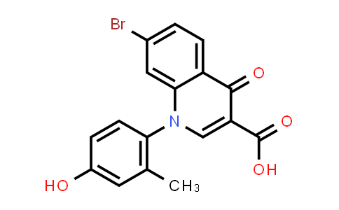 CAS No. 1447607-26-2, 7-Bromo-1-(4-hydroxy-2-methylphenyl)-4-oxo-1,4-dihydroquinoline-3-carboxylic acid