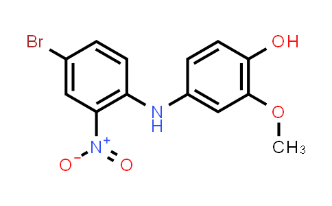 CAS No. 1447607-38-6, 4-((4-Bromo-2-nitrophenyl)amino)-2-methoxyphenol