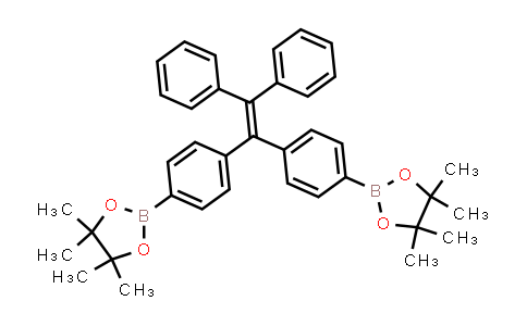 CAS No. 1447669-03-5, 2,2'-((2,2-Diphenylethene-1,1-diyl)bis(4,1-phenylene))bis(4,4,5,5-tetramethyl-1,3,2-dioxaborolane)