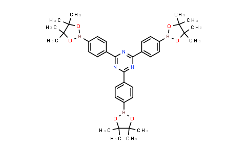 CAS No. 1447947-87-6, 2,4,6-Tris(4-(4,4,5,5-tetramethyl-1,3,2-dioxaborolan-2-yl)phenyl)-1,3,5-triazine