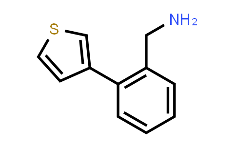 CAS No. 1447967-23-8, (2-(Thiophen-3-yl)phenyl)methanamine
