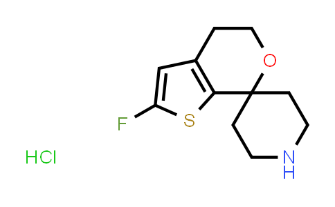 CAS No. 1448030-48-5, 2'-Fluoro-4',5'-dihydrospiro[piperidine-4,7'-thieno[2,3-c]pyran] hydrochloride