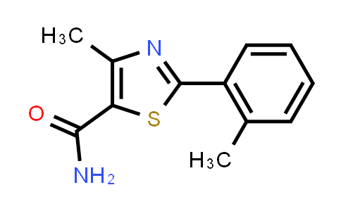 CAS No. 1448038-30-9, 4-Methyl-2-(2-methylphenyl)-1,3-thiazole-5-carboxamide