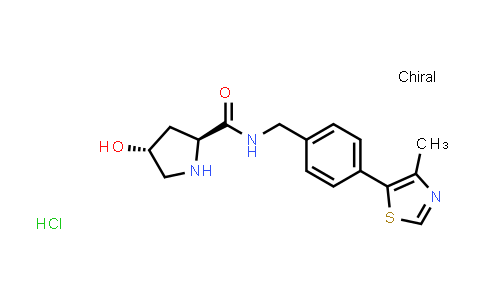 CAS No. 1448189-90-9, (2S,4R)-4-Hydroxy-N-(4-(4-methylthiazol-5-yl)benzyl)pyrrolidine-2-carboxamide hydrochloride