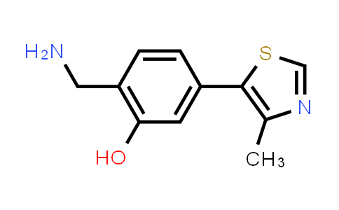 CAS No. 1448190-11-1, 2-(Aminomethyl)-5-(4-methylthiazol-5-yl)phenol