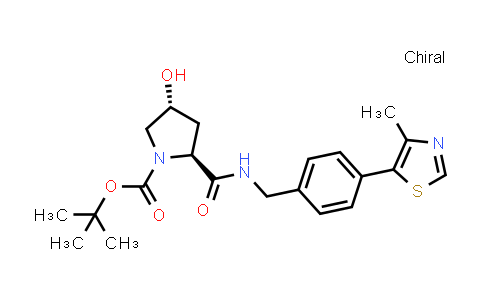 CAS No. 1448191-54-5, tert-Butyl (2S,4R)-4-Hydroxy-2-({[4-(4-methyl-1,3-thiazol-5-yl)phenyl]methyl}carbamoyl)pyrrolidine-1-carboxylate