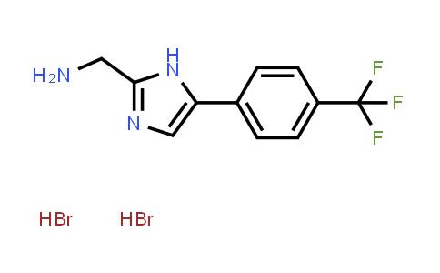 CAS No. 1448246-54-5, (5-(4-(Trifluoromethyl)phenyl)-1H-imidazol-2-yl)methanamine dihydrobromide