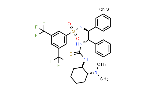 CAS No. 1448608-06-7, N-[(1S,2S)-2-[[[[(1R,2R)-2-(Dimethylamino)cyclohexyl]amino]thioxomethyl]amino]-1,2-diphenylethyl]-3,5-bis(trifluoromethyl)benzenesulfonamide