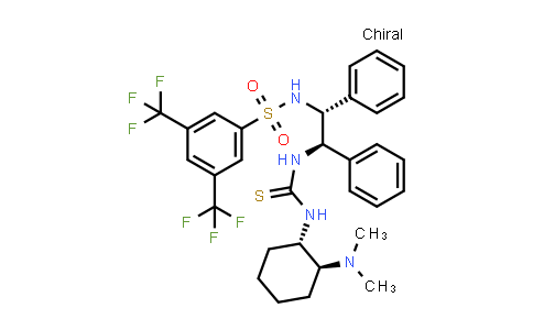 CAS No. 1448608-07-8, N-[(1R,2R)-2-[[[[(1S,2S)-2-(Dimethylamino)cyclohexyl]amino]thioxomethyl]amino]-1,2-diphenylethyl]-3,5-bis(trifluoromethyl)benzenesulfonamide