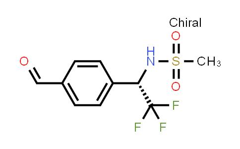 CAS No. 1448682-02-7, (S)-N-(2,2,2-Trifluoro-1-(4-formylphenyl)ethyl)methanesulfonamide