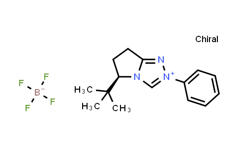 CAS No. 1448816-61-2, (R)-5-(tert-Butyl)-2-phenyl-6,7-dihydro-5H-pyrrolo[2,1-c][1,2,4]triazol-2-ium tetrafluoroborate