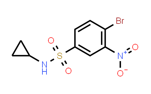 CAS No. 1449412-80-9, 4-Bromo-N-cyclopropyl-3-nitrobenzenesulfonamide