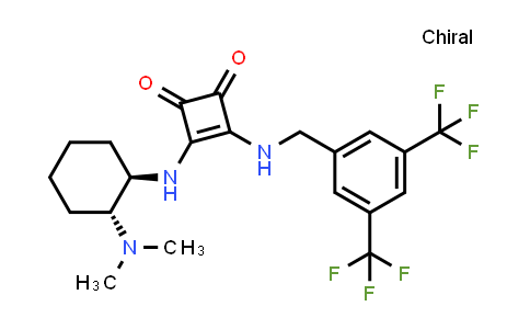 CAS No. 1449676-73-6, 3-[[[3,5-Bis(trifluoromethyl)phenyl]methyl]amino]-4-[[(1R,2R)-2-(dimethylamino)cyclohexyl]amino]-3-cyclobutene-1,2-dione