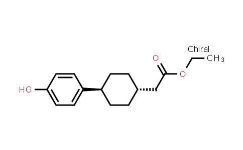 CAS No. 1449781-57-0, Cyclohexaneacetic acid, 4-(4-hydroxyphenyl)-, ethyl ester, trans-