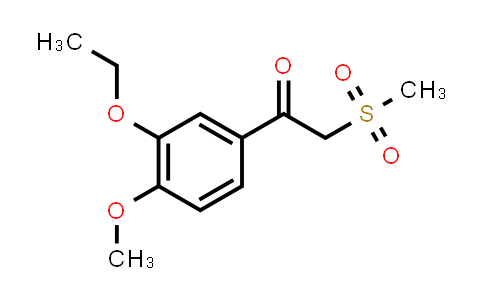 CAS No. 1450657-28-9, 1-(3-Ethoxy-4-methoxyphenyl)-2-(methylsulfonyl)ethanone