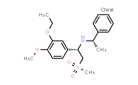 CAS No. 1450759-41-7, (S)-1-(3-ethoxy-4-methoxyphenyl)-2-(methylsulfonyl)-N-((S)-1-phenylethyl)ethanamine