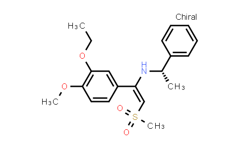 CAS No. 1450759-49-5, (S)-1-(3-ethoxy-4-methoxyphenyl)-2-(methylsulfonyl)-N-(1-phenylethyl)ethenamine