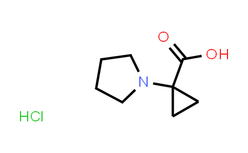 CAS No. 1450977-69-1, 1-(Pyrrolidin-1-yl)cyclopropane-1-carboxylic acid hydrochloride