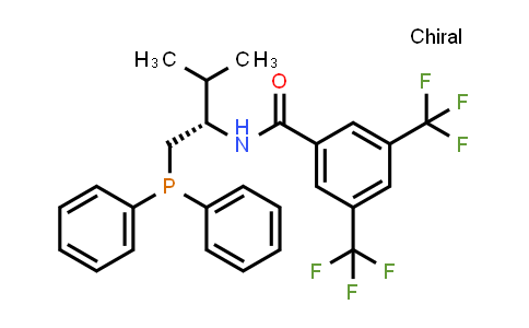 CAS No. 1451091-01-2, N-[(1S)-1-[(Diphenylphosphino)methyl]-2-methylpropyl]-3,5-bis(trifluoromethyl)benzamide