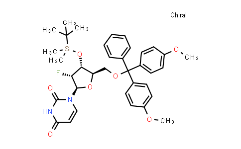 CAS No. 1451180-92-9, Uridine, 5'-O-[bis(4-methoxyphenyl)phenylmethyl]-2'-deoxy-3'-O-[(1,1-dimethylethyl)dimethylsilyl]-2'-fluoro-