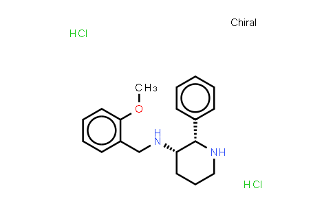 CAS No. 145148-39-6, 3-Piperidinamine, N-[(2-methoxyphenyl)methyl]-2-phenyl-, (Hydrochloride) (1:2), (2S,3S)-