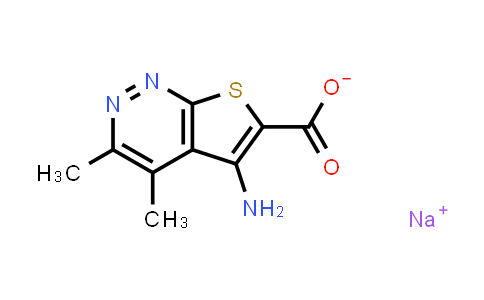 CAS No. 1451998-17-6, Sodium 5-amino-3,4-dimethylthieno[2,3-c]pyridazine-6-carboxylate