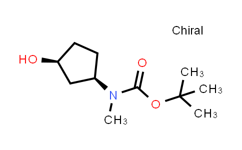 CAS No. 1452466-66-8, rel-tert-Butyl ((1R,3S)-3-hydroxycyclopentyl)(methyl)carbamate