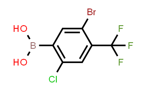 CAS No. 1452574-71-8, (5-Bromo-2-chloro-4-(trifluoromethyl)phenyl)boronic acid