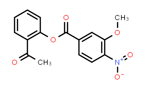 CAS No. 145370-32-7, 2-Acetylphenyl 3-methoxy-4-nitrobenzoate