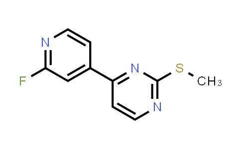 CAS No. 1453851-73-4, 4-(2-Fluoropyridin-4-yl)-2-(methylthio)pyrimidine