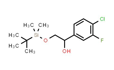 CAS No. 1453852-02-2, Benzenemethanol, 4-chloro-α-[[[(1,1-dimethylethyl)dimethylsilyl]oxy]methyl]-3-fluoro-
