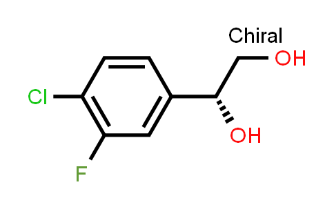CAS No. 1453854-84-6, (R)-1-(4-Chloro-3-fluorophenyl)ethane-1,2-diol