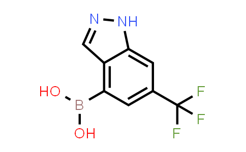 CAS No. 1454301-73-5, [6-(Trifluoromethyl)-1H-indazol-4-yl]boronic acid