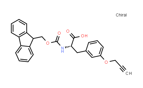 CAS No. 1454817-57-2, (S)-2-((((9H-Fluoren-9-yl)methoxy)carbonyl)amino)-3-(3-(prop-2-yn-1-yloxy)phenyl)propanoic acid